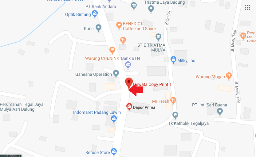 Maps JL Raya Padang Luwih, dalung