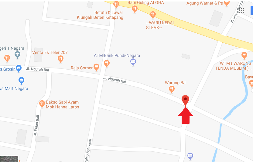Maps Pasar Ngurah Rai 